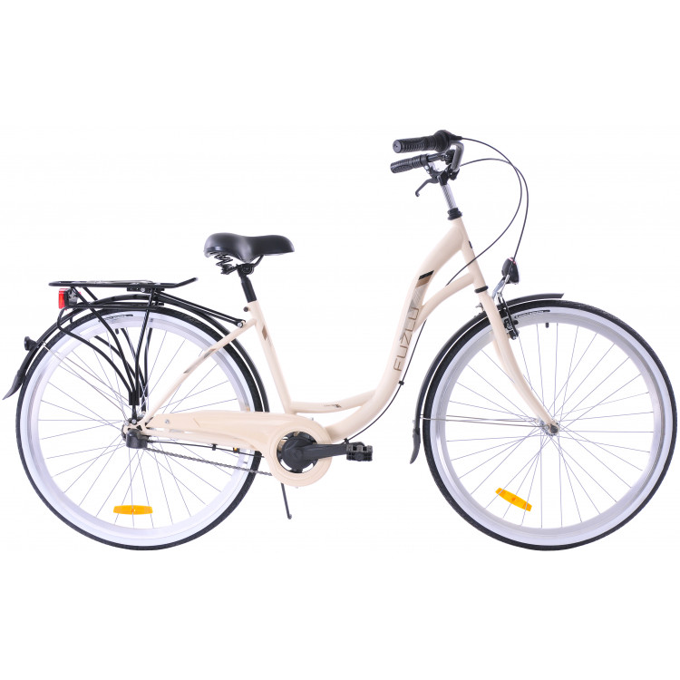 Mestský bicykel 28 Fuzlu Arizona S-3 Krémový